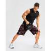 imageG Gradual Mens Long Basketball Shorts with Zipper Pocket 11 Quick Dry Gym Shorts Lightweight Mesh Athletic Shorts for MenRed Camo