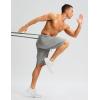 imageG Gradual Mens Long Basketball Shorts with Zipper Pocket 11 Quick Dry Gym Shorts Lightweight Mesh Athletic Shorts for MenSteel