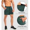 imageG Gradual Mens Running Shorts with Zipper Pockets Quick Dry Gym Athletic Workout 5quot Shorts for MenArmy Green