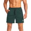 imageG Gradual Mens Running Shorts with Zipper Pockets Quick Dry Gym Athletic Workout 5quot Shorts for MenArmy Green