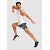 imageG Gradual Mens Running Shorts with Zipper Pockets Quick Dry Gym Athletic Workout 5quot Shorts for MenDark Grey