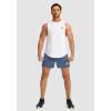 imageG Gradual Mens Running Shorts with Zipper Pockets Quick Dry Gym Athletic Workout 5quot Shorts for MenDusty Blue