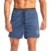 imageG Gradual Mens Running Shorts with Zipper Pockets Quick Dry Gym Athletic Workout 5quot Shorts for MenDusty Blue