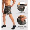 imageG Gradual Mens Running Shorts with Zipper Pockets Quick Dry Gym Athletic Workout 5quot Shorts for MenGreen Camo