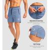 imageG Gradual Mens Running Shorts with Zipper Pockets Quick Dry Gym Athletic Workout 5quot Shorts for MenLight Blue
