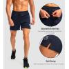 imageG Gradual Mens Running Shorts with Zipper Pockets Quick Dry Gym Athletic Workout 5quot Shorts for MenNavy