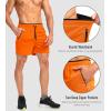imageG Gradual Mens Running Shorts with Zipper Pockets Quick Dry Gym Athletic Workout 5quot Shorts for MenOrange
