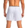 imageG Gradual Mens Running Shorts with Zipper Pockets Quick Dry Gym Athletic Workout 5quot Shorts for MenWhite