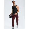imageG Gradual Mens Sweatpants Mesh Lightweight with Zip Pockets Breathable Quick Dry Athletic Pants for Workout Running02dark Red