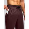 imageG Gradual Mens Sweatpants Mesh Lightweight with Zip Pockets Breathable Quick Dry Athletic Pants for Workout Running02dark Red
