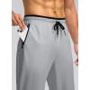 imageG Gradual Mens Sweatpants Mesh Lightweight with Zip Pockets Breathable Quick Dry Athletic Pants for Workout Running02light Grey