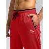 imageG Gradual Mens Sweatpants Mesh Lightweight with Zip Pockets Breathable Quick Dry Athletic Pants for Workout Running02red