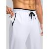 imageG Gradual Mens Sweatpants Mesh Lightweight with Zip Pockets Breathable Quick Dry Athletic Pants for Workout Running02white