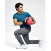 imageG Gradual Mens Sweatpants with Pockets Lightweight Workout Athletic Track Pants Stretch Gym Running Jogging Joggers for MenHeathered Graphite Grey