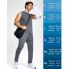 imageG Gradual Mens Sweatpants with Pockets Lightweight Workout Athletic Track Pants Stretch Gym Running Jogging Joggers for MenHeathered Graphite Grey
