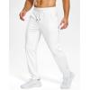 imageG Gradual Mens Sweatpants with Pockets Lightweight Workout Athletic Track Pants Stretch Gym Running Jogging Joggers for MenWhite