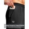 imageG Gradual Mens Sweatpants with Zipper Pocket Workout Athletic Track Pants Stretch Tapered Joggers for Gym Running JoggingBlack