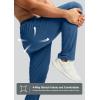 imageG Gradual Mens Sweatpants with Zipper Pocket Workout Athletic Track Pants Stretch Tapered Joggers for Gym Running JoggingDark Blue