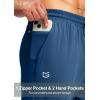 imageG Gradual Mens Sweatpants with Zipper Pocket Workout Athletic Track Pants Stretch Tapered Joggers for Gym Running JoggingDark Blue