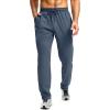 imageG Gradual Mens Sweatpants with Zipper Pocket Workout Athletic Track Pants Stretch Tapered Joggers for Gym Running JoggingDusty Blue