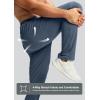 imageG Gradual Mens Sweatpants with Zipper Pocket Workout Athletic Track Pants Stretch Tapered Joggers for Gym Running JoggingDusty Blue