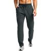 imageG Gradual Mens Sweatpants with Zipper Pocket Workout Athletic Track Pants Stretch Tapered Joggers for Gym Running JoggingGrey