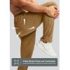 imageG Gradual Mens Sweatpants with Zipper Pocket Workout Athletic Track Pants Stretch Tapered Joggers for Gym Running JoggingKhaki