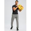 imageG Gradual Mens Sweatpants with Zipper Pocket Workout Athletic Track Pants Stretch Tapered Joggers for Gym Running JoggingLight Grey