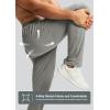 imageG Gradual Mens Sweatpants with Zipper Pocket Workout Athletic Track Pants Stretch Tapered Joggers for Gym Running JoggingLight Grey