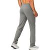 imageG Gradual Mens Sweatpants with Zipper Pocket Workout Athletic Track Pants Stretch Tapered Joggers for Gym Running JoggingLight Grey