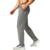 imageG Gradual Mens Sweatpants with Zipper Pocket Workout Athletic Track Pants Stretch Tapered Joggers for Gym Running JoggingLight Grey