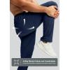 imageG Gradual Mens Sweatpants with Zipper Pocket Workout Athletic Track Pants Stretch Tapered Joggers for Gym Running JoggingNavy