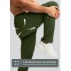 imageG Gradual Mens Sweatpants with Zipper Pocket Workout Athletic Track Pants Stretch Tapered Joggers for Gym Running JoggingOlive