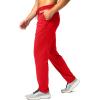 imageG Gradual Mens Sweatpants with Zipper Pocket Workout Athletic Track Pants Stretch Tapered Joggers for Gym Running JoggingPower Red