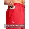 imageG Gradual Mens Sweatpants with Zipper Pocket Workout Athletic Track Pants Stretch Tapered Joggers for Gym Running JoggingPower Red