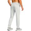 imageG Gradual Mens Sweatpants with Zipper Pocket Workout Athletic Track Pants Stretch Tapered Joggers for Gym Running JoggingSilver Drop