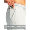 imageG Gradual Mens Sweatpants with Zipper Pocket Workout Athletic Track Pants Stretch Tapered Joggers for Gym Running JoggingSilver Drop
