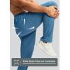 imageG Gradual Mens Sweatpants with Zipper Pocket Workout Athletic Track Pants Stretch Tapered Joggers for Gym Running JoggingSlate Blue