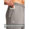 imageG Gradual Mens Sweatpants with Zipper Pocket Workout Athletic Track Pants Stretch Tapered Joggers for Gym Running JoggingTaupe