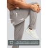 imageG Gradual Mens Sweatpants with Zipper Pocket Workout Athletic Track Pants Stretch Tapered Joggers for Gym Running JoggingTaupe