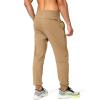 imageG Gradual Mens Sweatpants with Zipper Pockets Athletic Pants Traning Track Pants Joggers for Men Soccer Running WorkoutDark Khaki