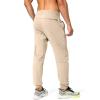 imageG Gradual Mens Sweatpants with Zipper Pockets Athletic Pants Traning Track Pants Joggers for Men Soccer Running WorkoutLight Khaki