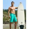 imageG Gradual Mens Swim Trunks 9quot Quick Dry Swimming Board Shorts with Zipper Pockets Swimwear Bathing Suit for Men No LinerCyan