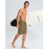 imageG Gradual Mens Swim Trunks 9quot Quick Dry Swimming Board Shorts with Zipper Pockets Swimwear Bathing Suit for Men No LinerDark Khaki