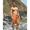 imageG Gradual Mens Swim Trunks 9quot Quick Dry Swimming Board Shorts with Zipper Pockets Swimwear Bathing Suit for Men No LinerDusty Orange