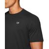 imageG Gradual Mens Workout Quick Dry TShirts Short Sleeve Lightweight Cooling Gym Shirts Tee for Running Beach Hiking1 Pack Black