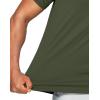 imageG Gradual Mens Workout Quick Dry TShirts Short Sleeve Lightweight Cooling Gym Shirts Tee for Running Beach Hiking1 Pack Dark Green