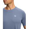 imageG Gradual Mens Workout Quick Dry TShirts Short Sleeve Lightweight Cooling Gym Shirts Tee for Running Beach Hiking1 Pack Dusty Blue