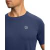 imageG Gradual Mens Workout Quick Dry TShirts Short Sleeve Lightweight Cooling Gym Shirts Tee for Running Beach Hiking1 Pack Navy