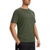 imageG Gradual Mens Workout Quick Dry TShirts Short Sleeve Lightweight Cooling Gym Shirts Tee for Running Beach Hiking3 Pack BlackGreyOlive Green
